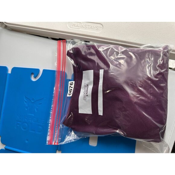 Terra & Sky Purple Womens Sweater Rhinestone Detail On Collar 1X Grandma Beaded - Picture 9 of 9